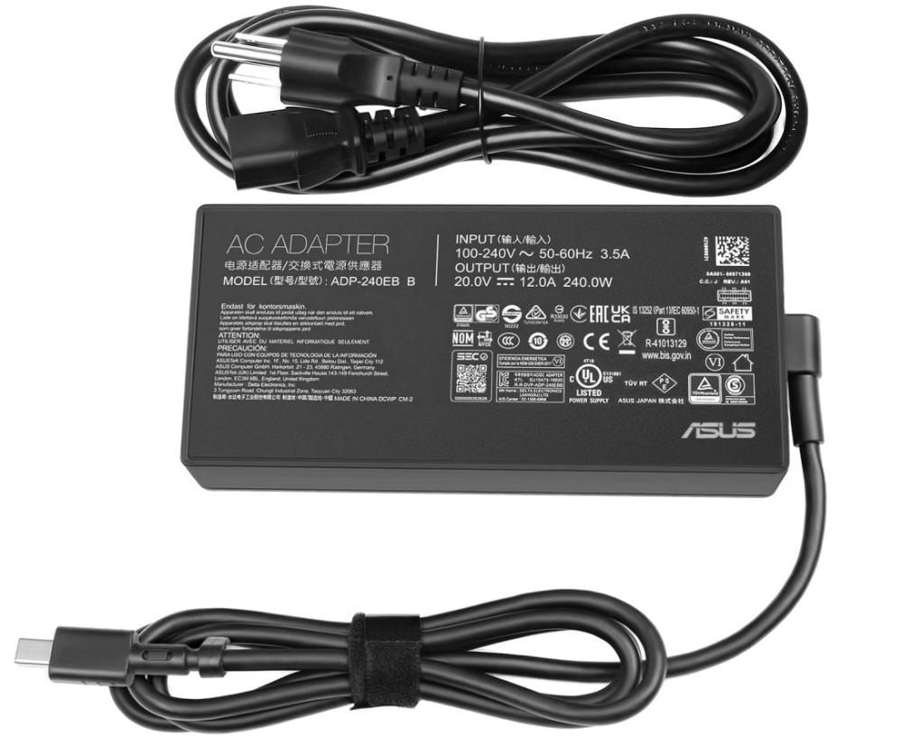 20V 12A 240W Original Asus 0A001-00971100 Rectangle Conn Charger AC Adapter + Cable 20V 12A 240W Original Asus 0A001-00971100 Rectangle Conn Charger AC Adapter + Cable