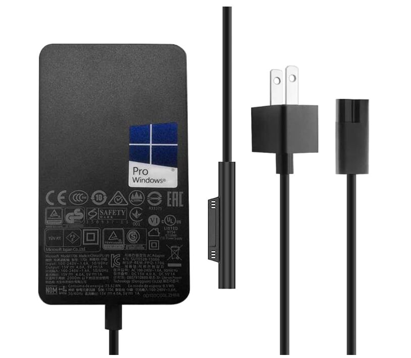 15V 4A 65W Microsoft 1706 Surface Book 2YN-00001 Laptop Adapter Charger + Cable 15V 4A 65W Microsoft 1706 Surface Book 2YN-00001 Laptop Adapter Charger + Cable