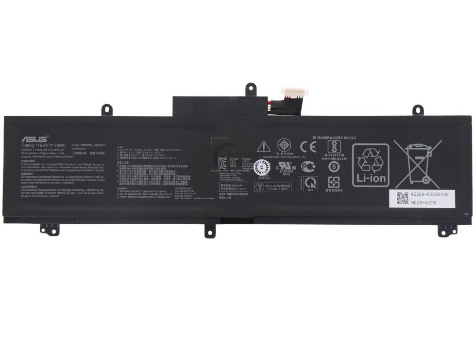 4 Cell 4940mAh 76Wh Original Battery for Asus ROG Zephyrus S15 GX502LWS-HF051T 4 Cell 4940mAh 76Wh Original Battery for Asus ROG Zephyrus S15 GX502LWS-HF051T