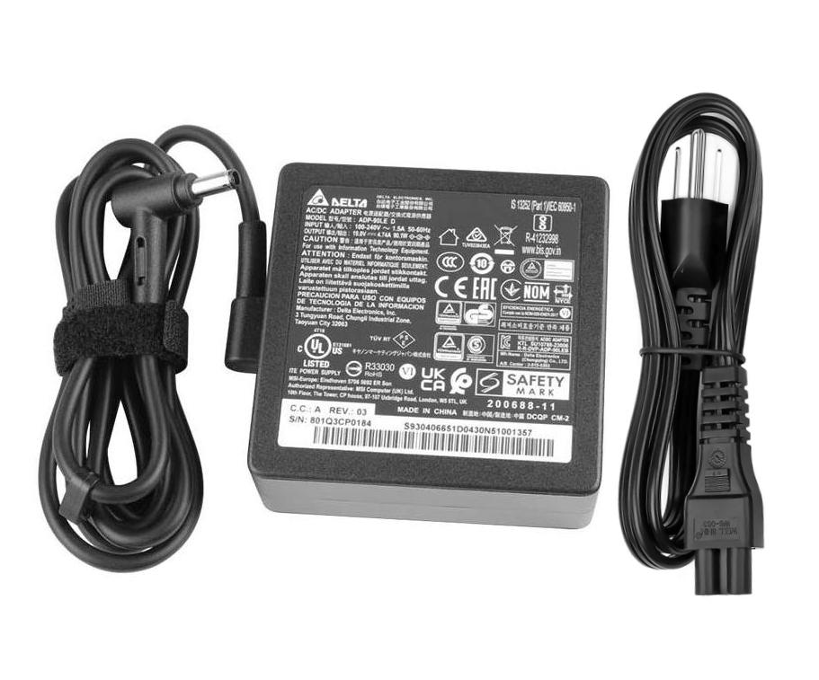 19V 4.74A 90W Original MSI M610 M620 M6275 Charger AC Adapter + Cable 19V 4.74A 90W Original MSI M610 M620 M6275 Charger AC Adapter + Cable